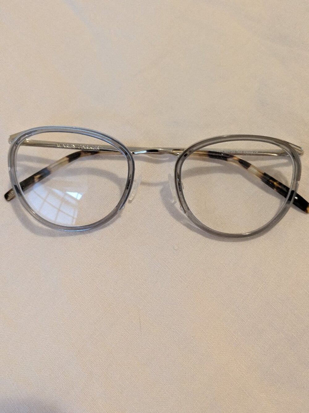 Warby Parker Dinah frames M soapstone and reisling